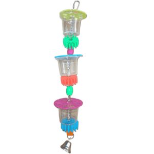 JUGUETE PAJARO DISPENSADOR 3 CUBOS