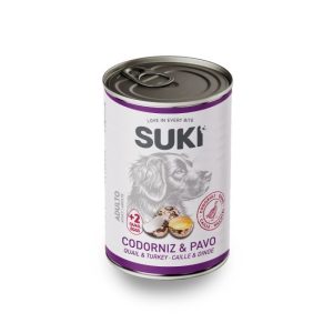 SUKI LATA DOG CODORNIZ+PAVO+2 HUEVOS
