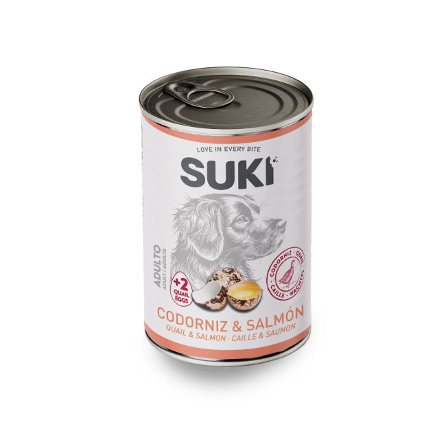 SUKI LATA DOG CODORNIZ +SALMON +2 HUEVOS